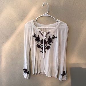 Cream floral top
